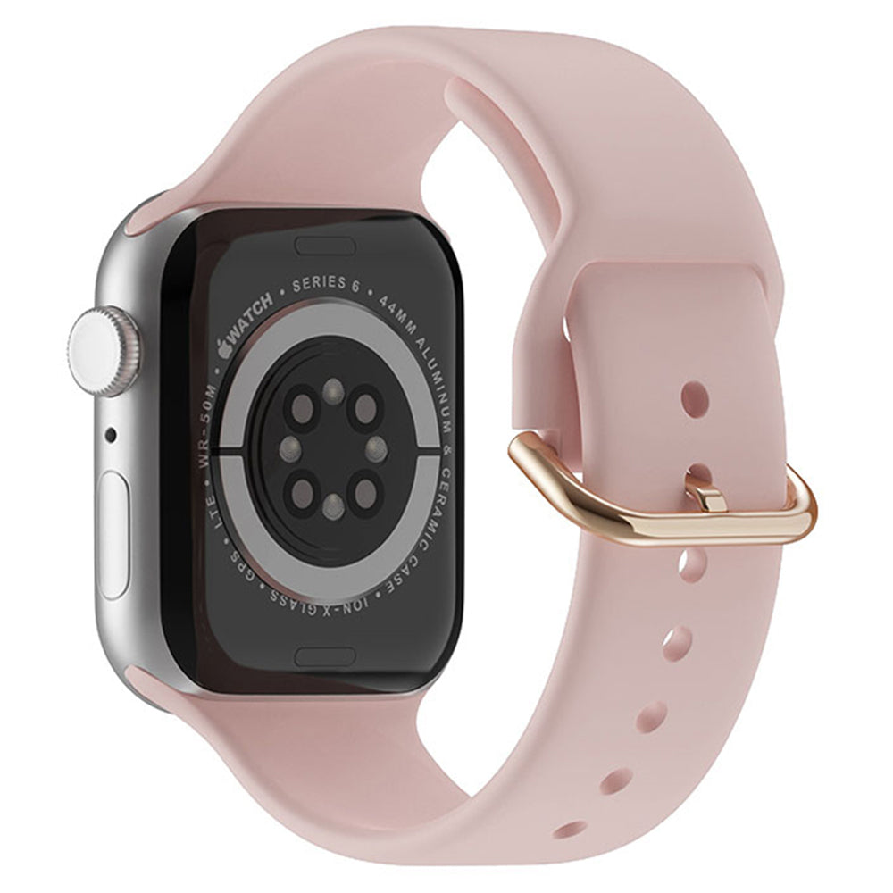 For Apple Watch Ultra 2 49mm Series 9 45mm SE (2023) 44mm Ultra 49mm 8 7 45mm 6 5 4 SE (2022) SE 44mm 3 2 1 42mm Silicone Watch Band Pin Buckle Quick Release Wrist Strap Replacement For Apple Watch Ultra 2 49mm Series 9 45mm SE (2023) 44mm Ultra 49mm 8 7 45mm 6 5 4 SE (2022) SE 44mm 3 2 1 42mm Silicone Watch Band Pin Buckle Quick Release Wrist Strap Replacement